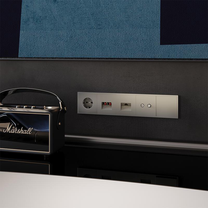 Розетка телевизионная оконечная TV + SAT 2-м СП S70 механизм шелк Voltum VLS060404