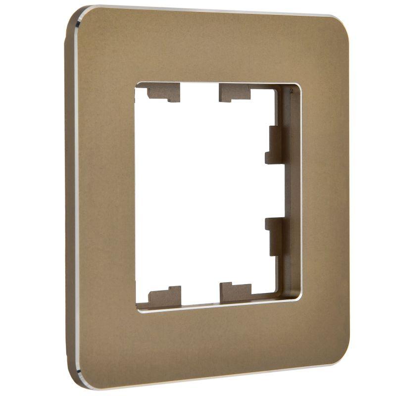 Рамка 1-м BRITE РУ-1-1-Бр метал. латунь RE IEK BR-M12-M-01-K49