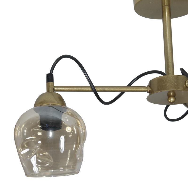 Светильник "Мирра" 131 (плафон 8268) НСБ 01-3х60-228 Е27 (ИМ) потолочный зол. Элетех 1005405270