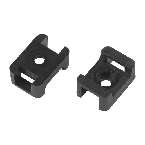 Площадка под хомуты 22х16мм с монтажным отверст. М4 NO-225-306 черн. (уп.50шт) Эра Б0066685