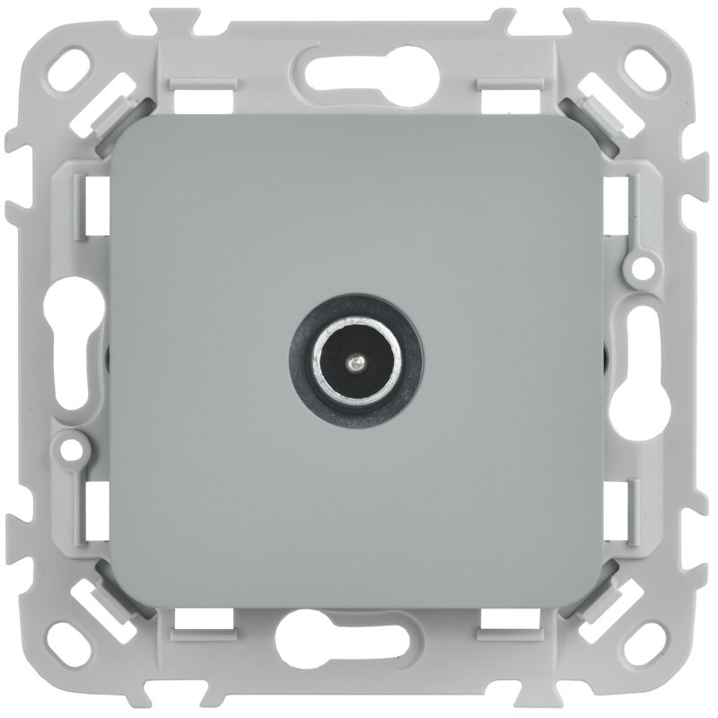 Розетка телевизионная оконечная СП FLITE РТВм-1-1-1-ФлС тип M экранир. механизм сер. IEK FI-A13-O-K03