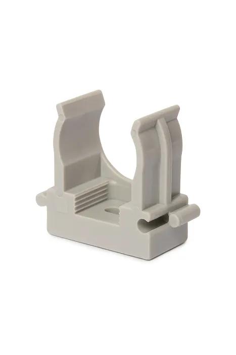 Держатель для труб (клипса) d16мм для монтажного пистолета пластик. RAL7035 OBO 6836301