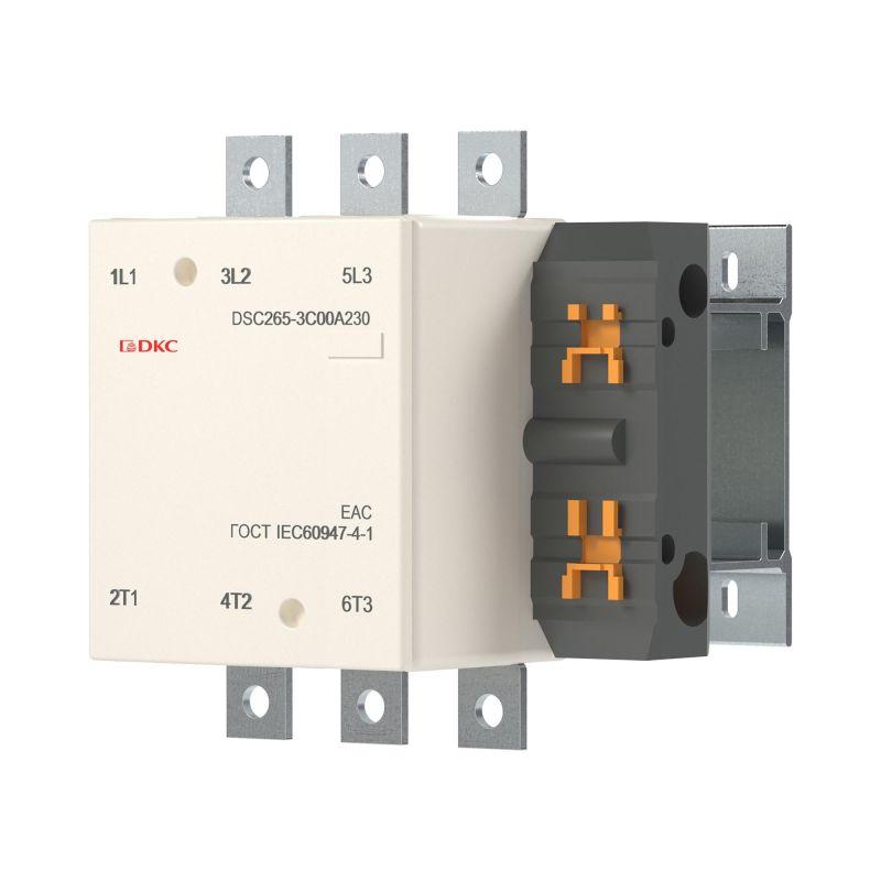 Контактор магнитный DSC225-3C00A230 225А 110кВт (AC3) 220В AC YON DSC225-3C00A230
