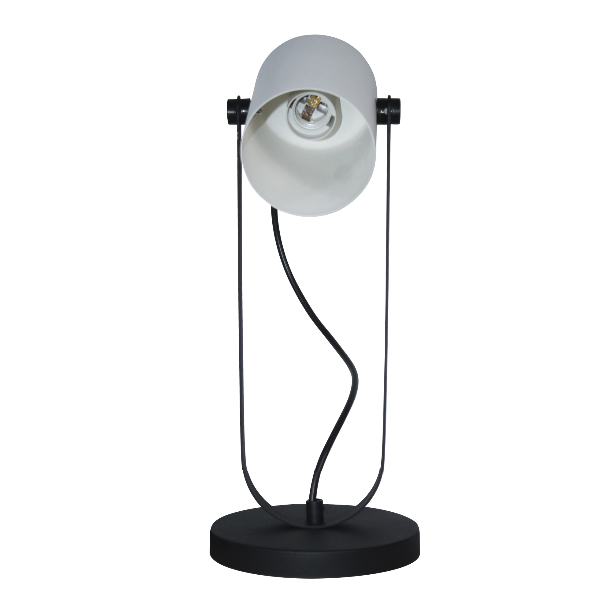 Светильник настольный Гамма ННБ 63-60-019 черн.бел.муар /шнур черн.