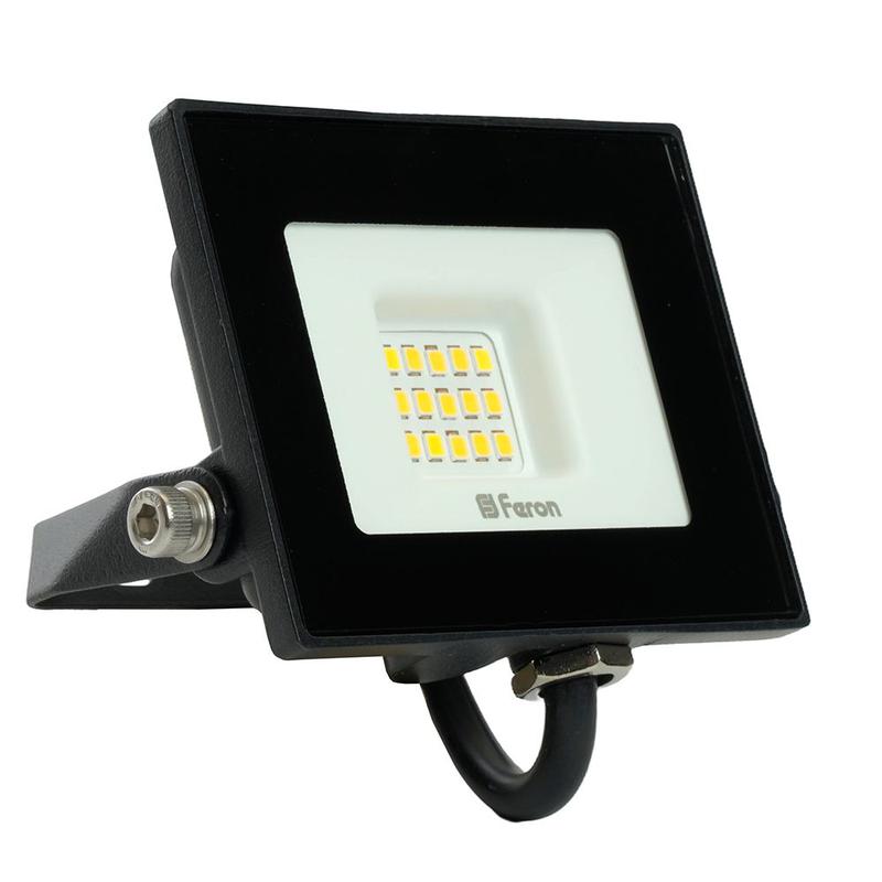 Прожектор светодиодный 2835 SMD 20Вт 4000К IP65 AC220В/50Гц черн. LL-919 FERON 29493