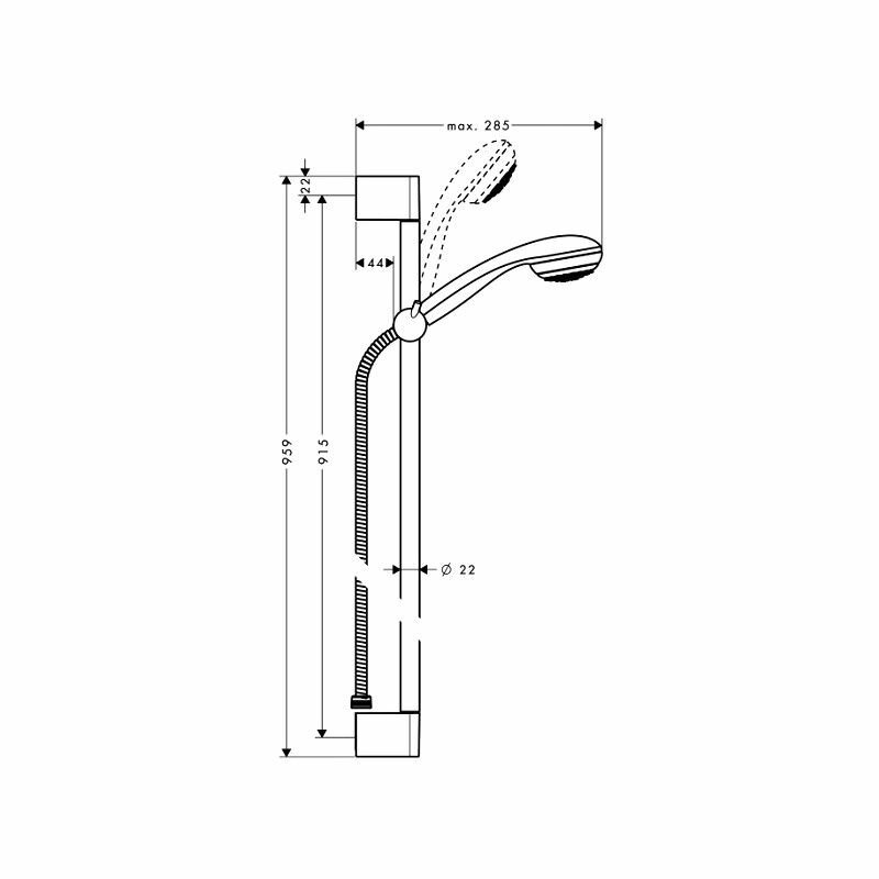 Душевой гарнитур Hansgrohe Crometta 85 1jet 27729000