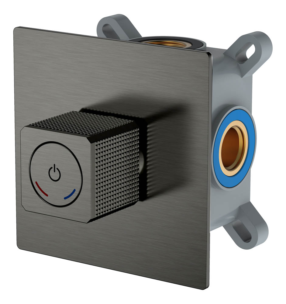 Смеситель автоматический встроенный QUAD Gun Metal