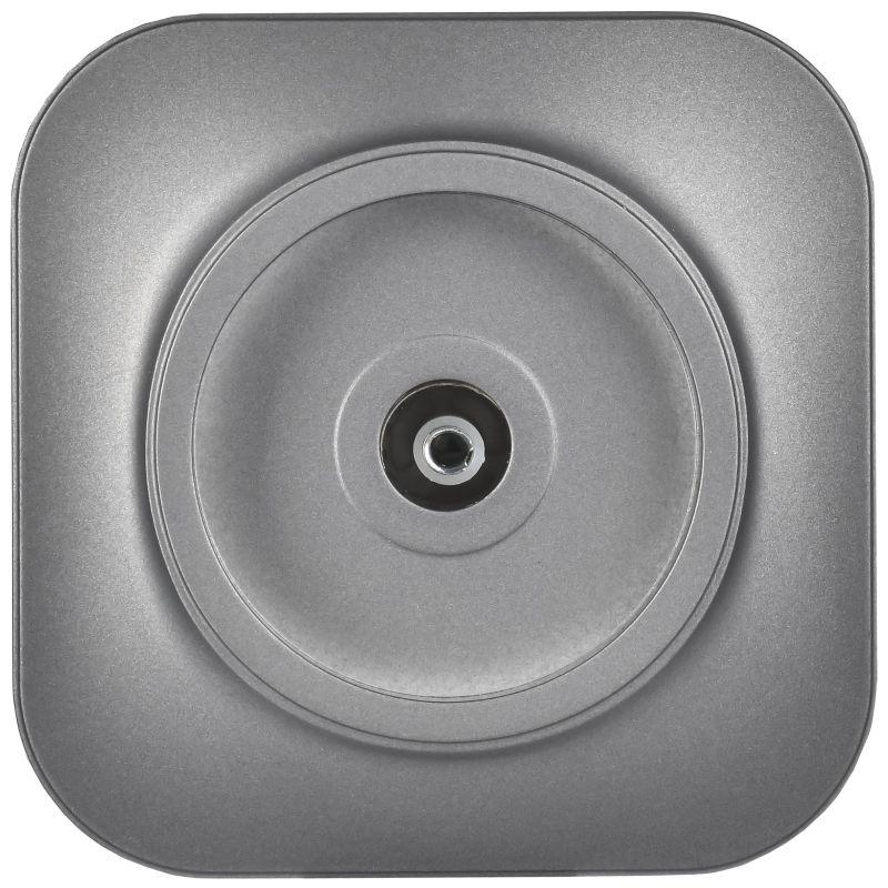 Розетка телевизионная TV 1-м ОП GLORY РТВ20-ХСм сталь матов. IEK EAH10-K46M