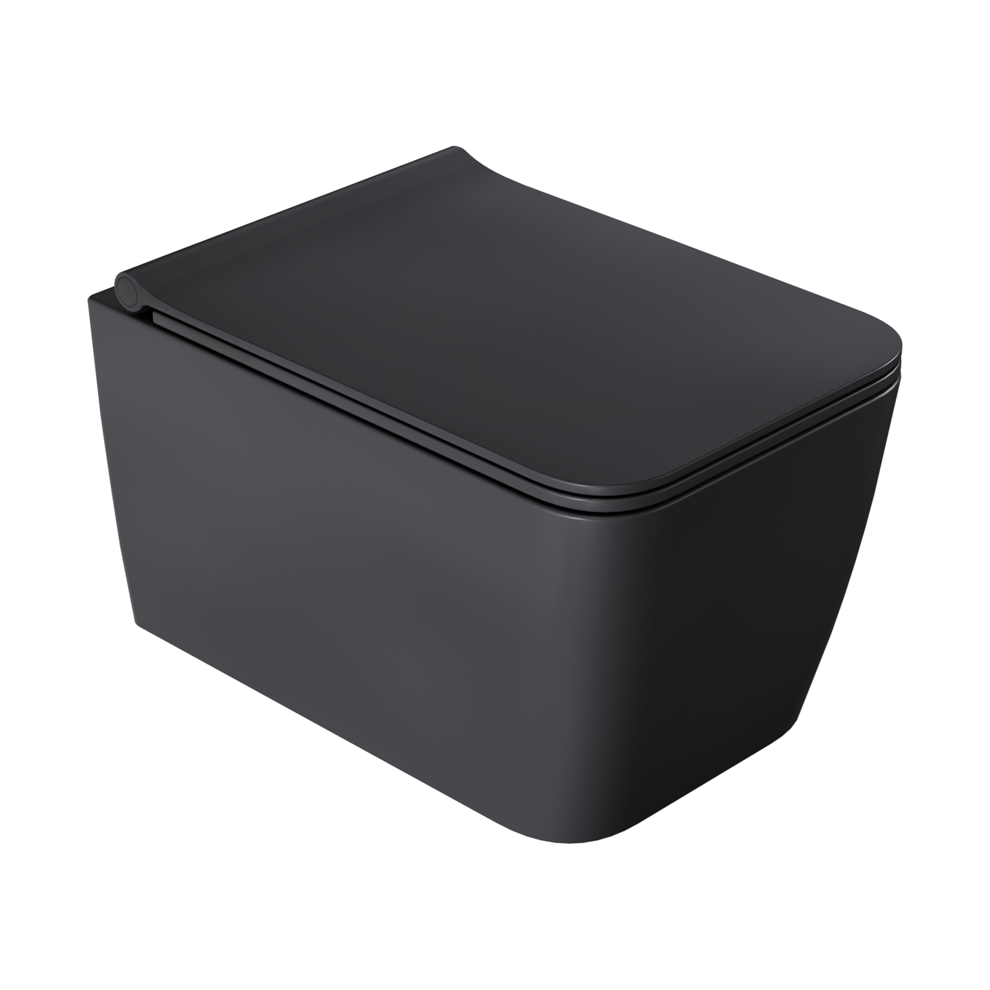 Zen подвесной унитаз глянец белый с крышкой