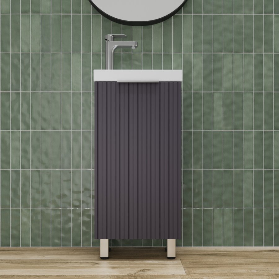 Тумба напольная "СОЛО" универсальная (Como 40) Графит Нубук