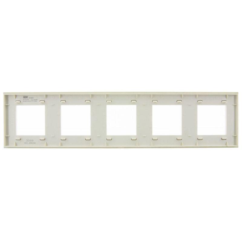 Рамка 5-м SKANDY SK-F25B стекло беж. IEK SK-M52-G-K10