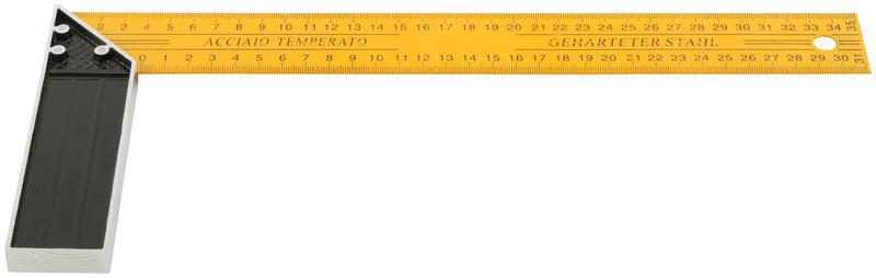 Угольник столярный усиленный 350мм желт. FIT 19435