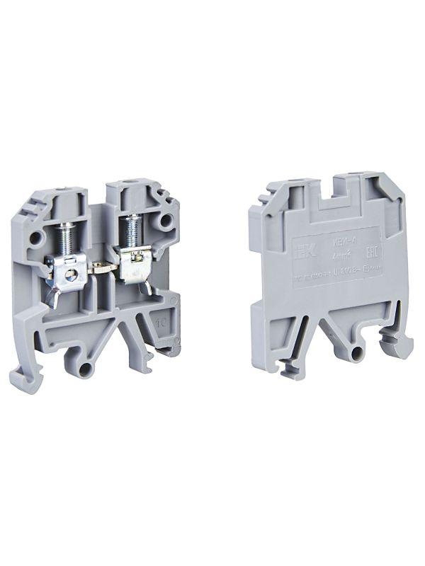 Клемма винтовая КВИ-4кв.мм сер. IEK YZN30-004-K03