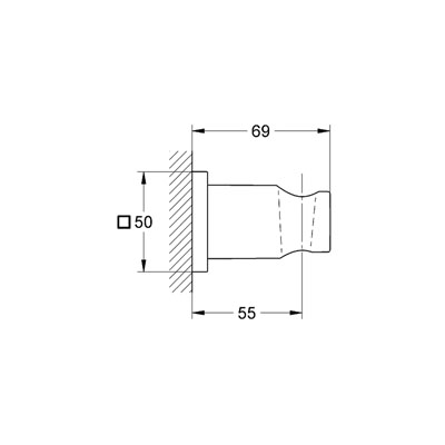 Настенный держатель Grohe Rainshower 27075000