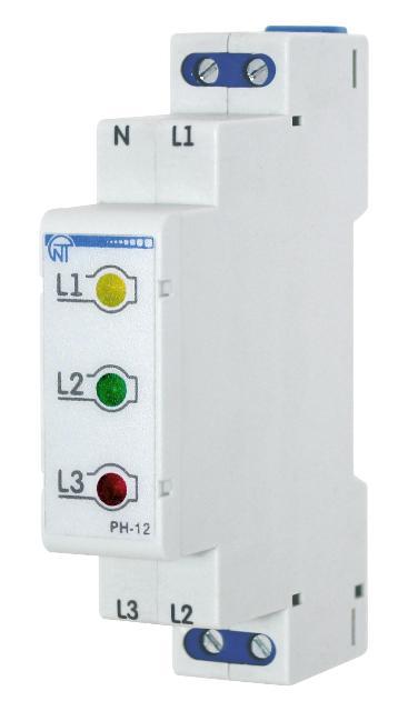 Индикатор фаз РН-12 380В светодиодный 3ф (без индикации значения напряжения) НовАтек-Электро 342560012