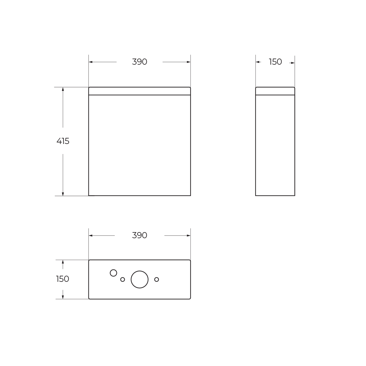 Бачок BelBagno FLAY-R BB2149T