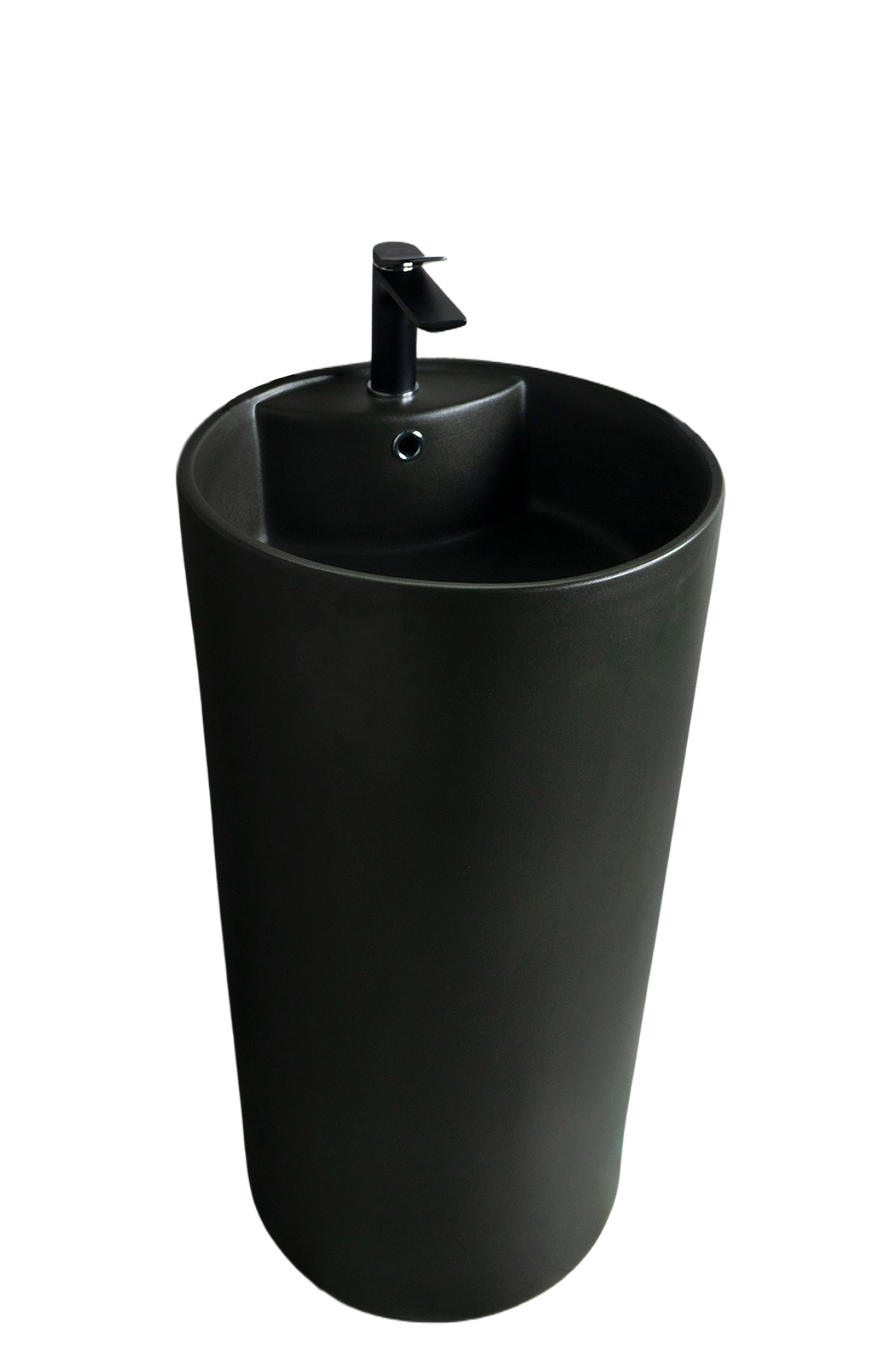 Раковина Gid Nb135bg 81109 накладная черная графит 45x45x85