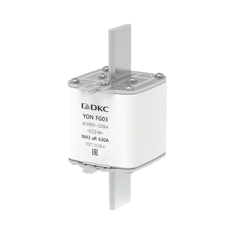 Предохранитель YON ножевого типа FG3 630А 690В хар-ка aR DKC 1FG03-0630-690V-AR