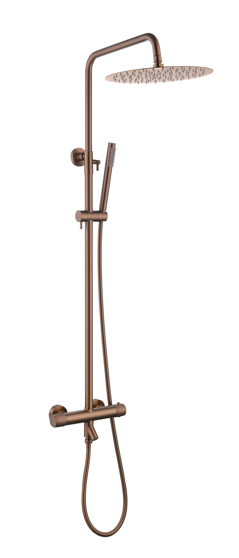 Стойка для душа с термостатом UNO BRUSHED BRONZE