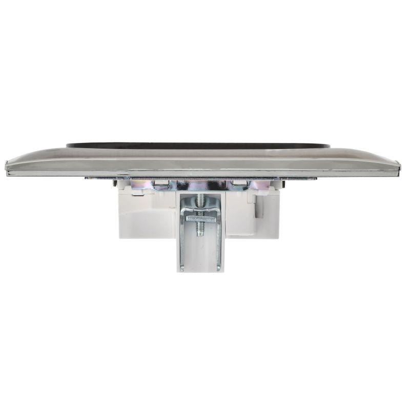 Розетка 2-м SKANDY 10А без заземл. без защ. шторок в сборе SK-R10N никель IEK SK-R20-10-K50-F