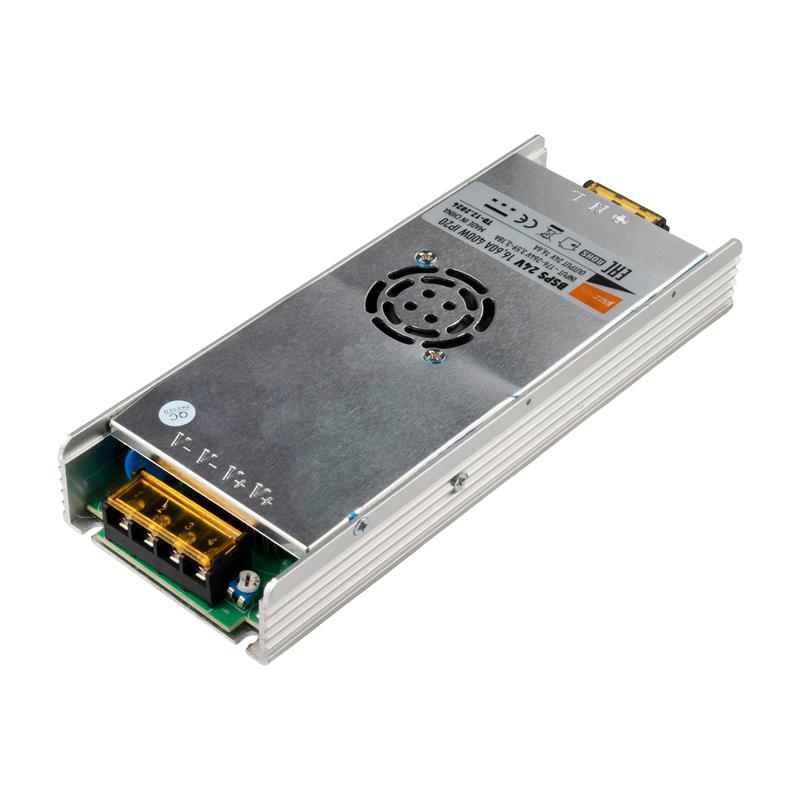 Блок питания для светодиодной ленты BSPS 24В 16.6А 400Вт IP20 метал. Pro+ JazzWay 5046153