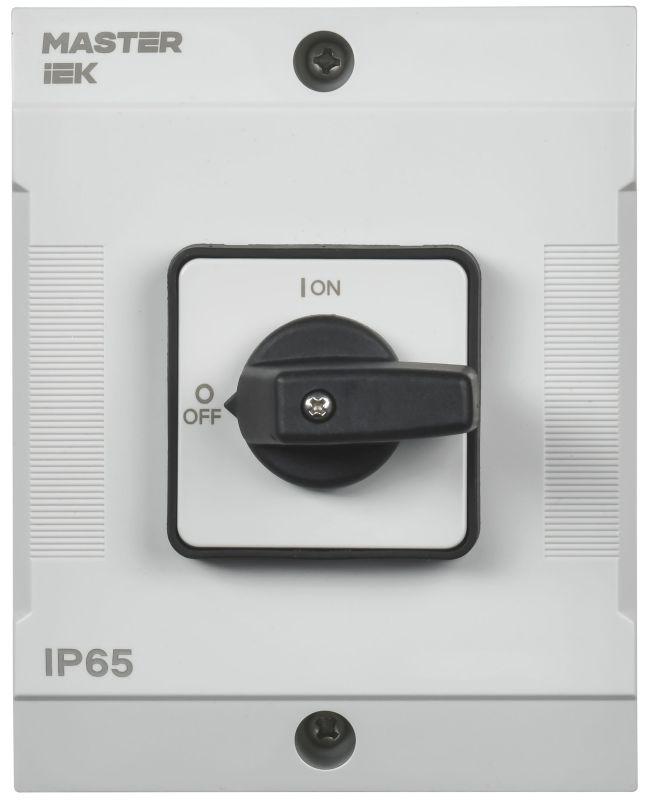 Переключатель кулачковый 40А (сх. 10) в боксе стандартная рукоятка IEK MI-CS20-040-010