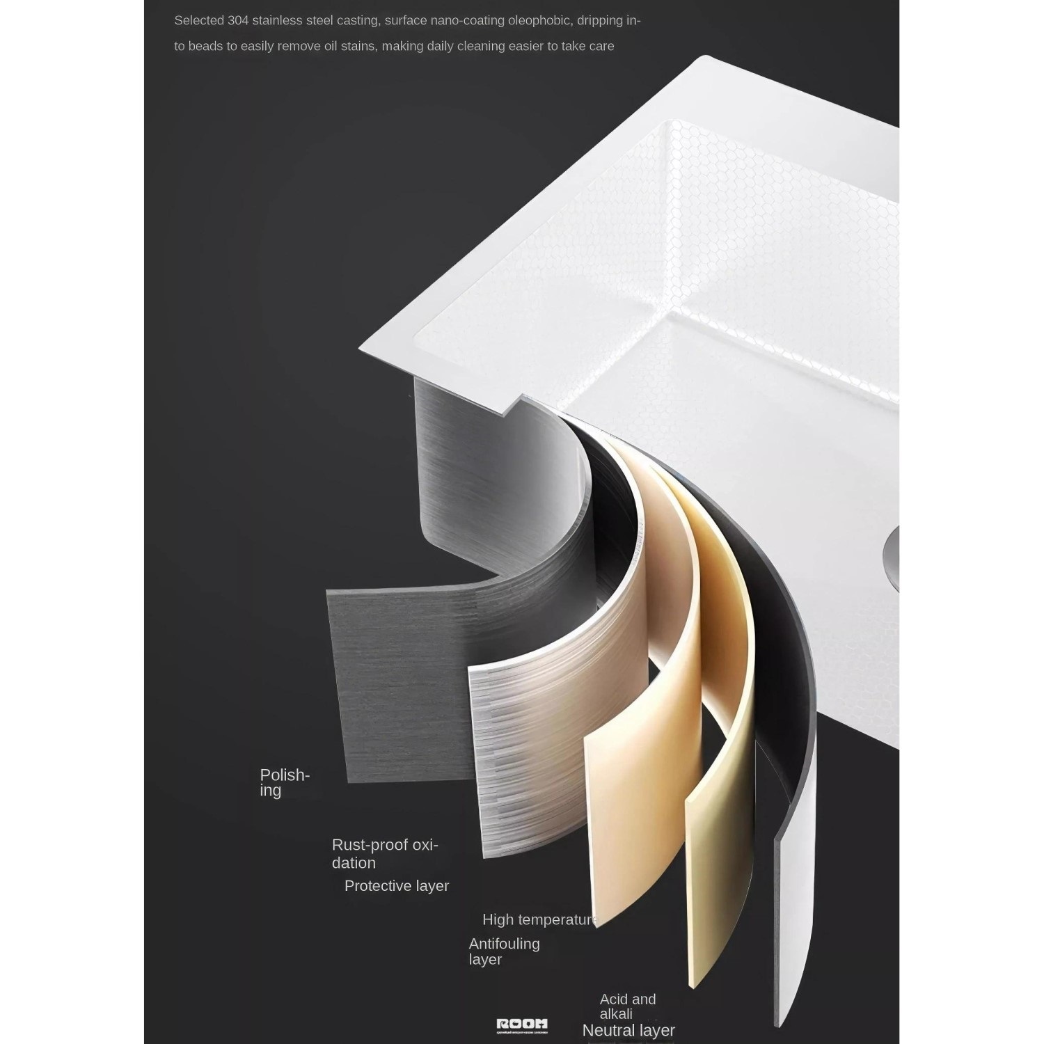Многофункциональная кухонная мойка Savol S-SC001W, белый