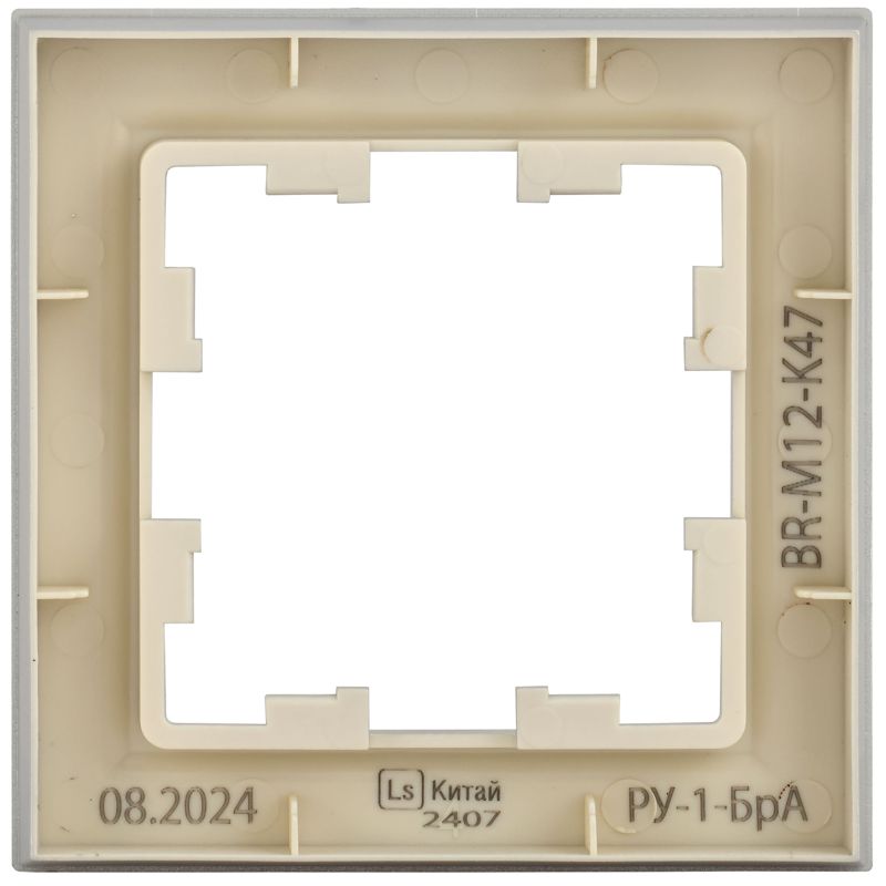 Рамка 1-м BRITE РУ-1-БрА алюм. IEK BR-M12-K47