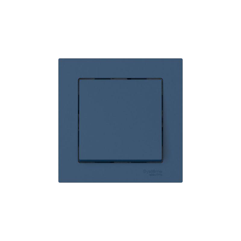 Выключатель 1-кл. AtlasDesign (сх. 1) 10AX быстрозажим. клем. в сборе аквамарин SE ATN001112S