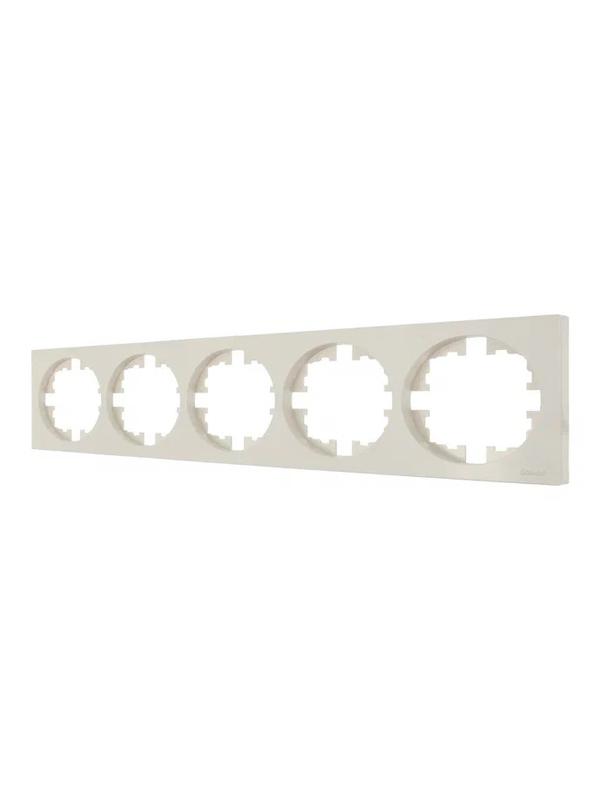 Рамка 5-м OSEN горизонт. квадрат сл. кость LEZARD 743-9000-150