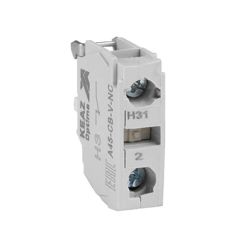 Блок контактный OptiSignal D22 A45-CB-V-NC 1НЗ винтовой зажим ZBE102 КЭАЗ 332201