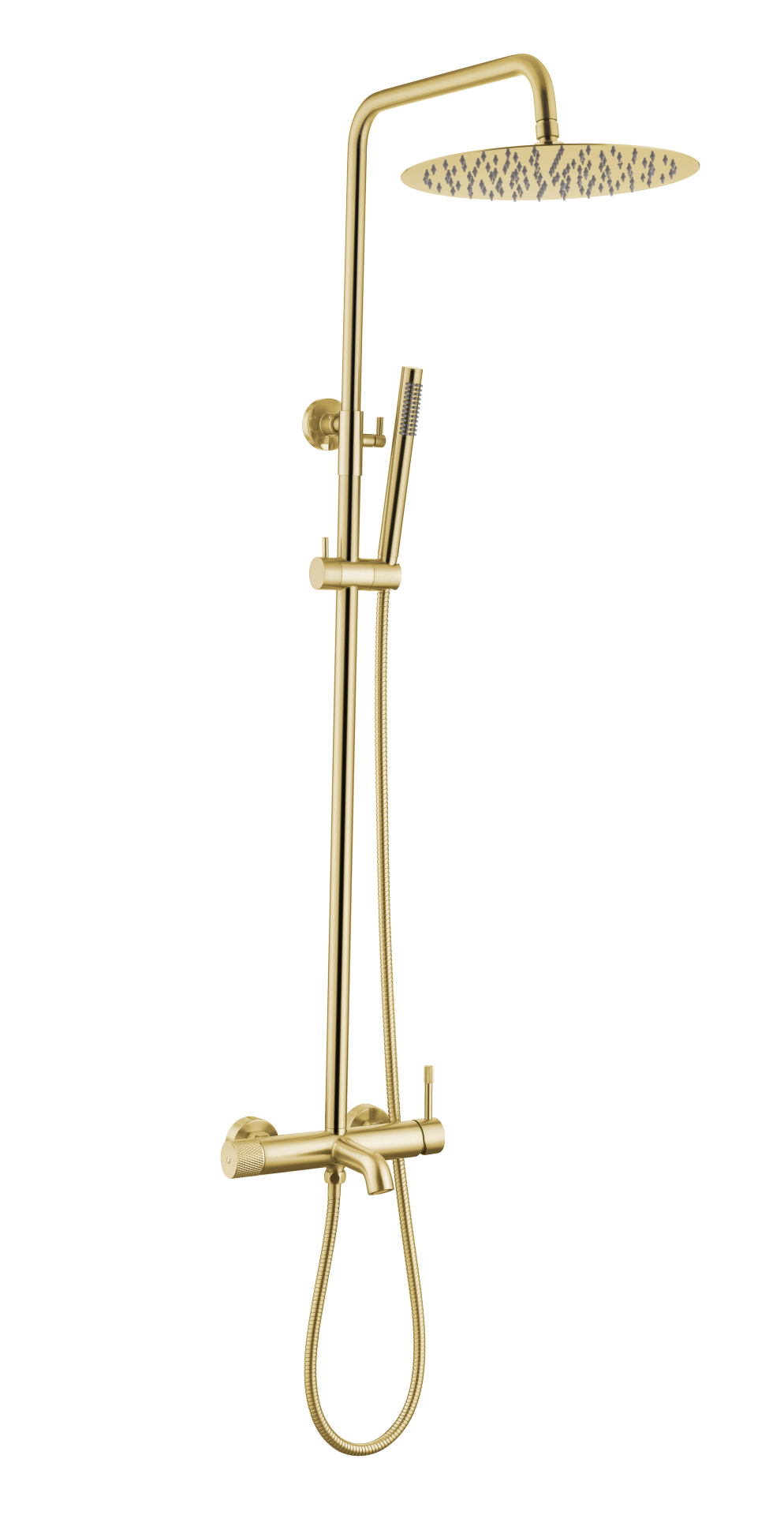 Стойка для душа со смесителем UNO золото
