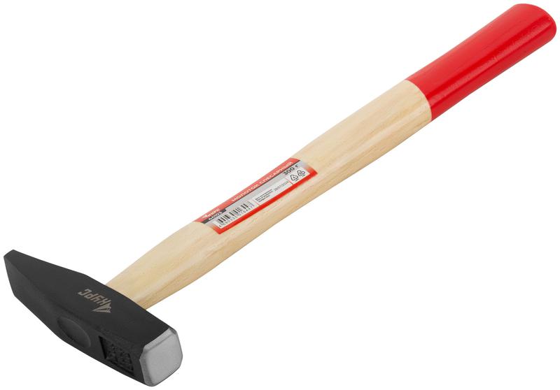 Молоток слесарный "Оптима" 300г деревянная ручка КУРС 44103