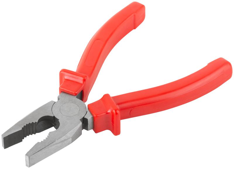 Плоскогубцы комбинированные "Лайт" 160мм пластик. ручки полированная сталь КУРС 47543