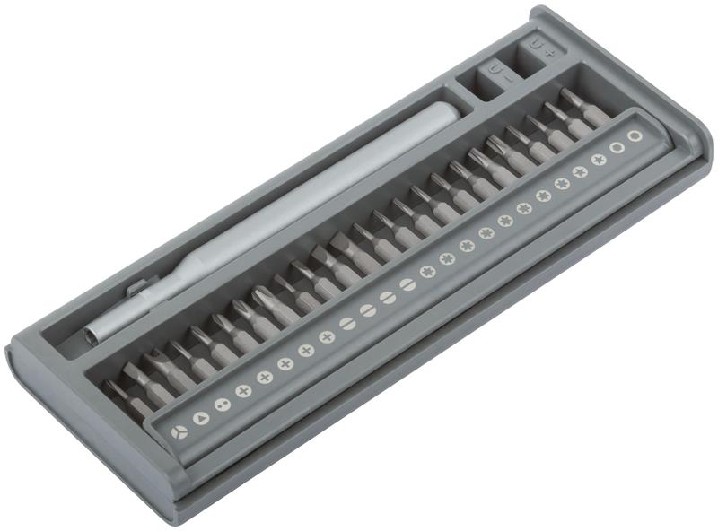 Отвертка с битами для точных работ 24 CrV бит пластиковый бокс FIT 56194