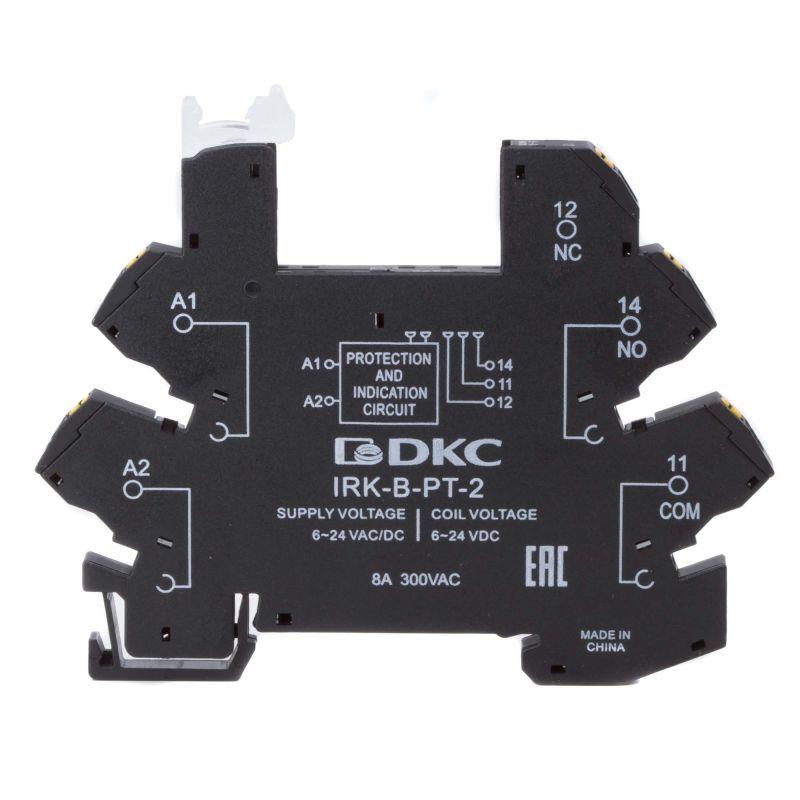 Колодка ультратонкая для реле RIS вх. напр. 110В AC/DC push-in клеммы DKC IRK-B-PT-4