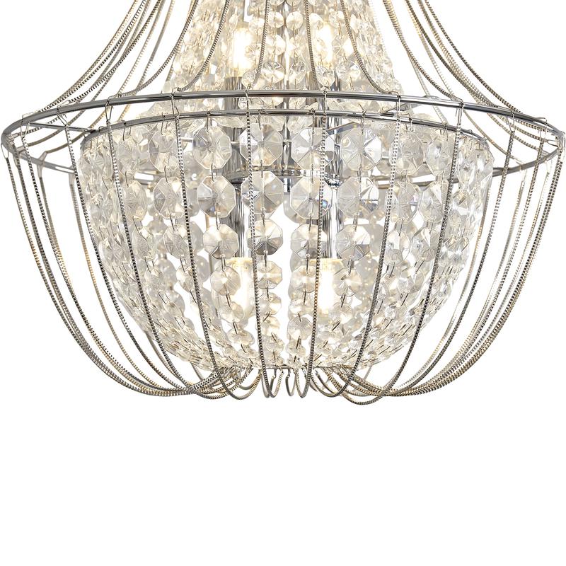 Светильник подвесной Pava 4х60Вт E14 IP20 Freya FR1016PL-04S