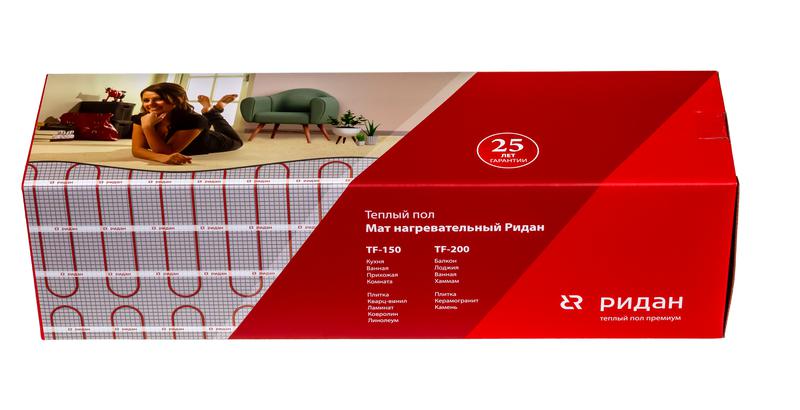 Комплект "Теплый пол" (мат) TF-150 1500Вт/10кв.м 230В Ридан 21RT0428R
