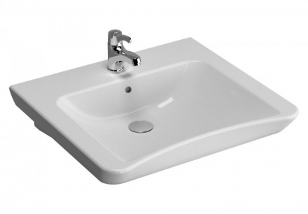 Раковина VitrA Conforma 5289B003-0001 60×55 см, белая, антибактериальное покрытие Hygiene (для людей с ограниченными возможностями)