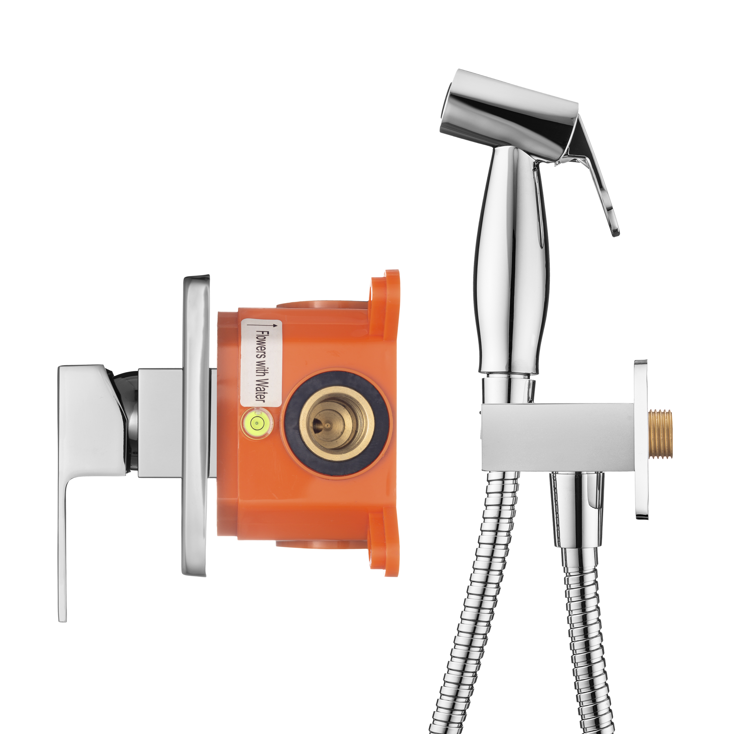 Гигиенический набор со встраиваемым смесителем Swedbe Platta 5527