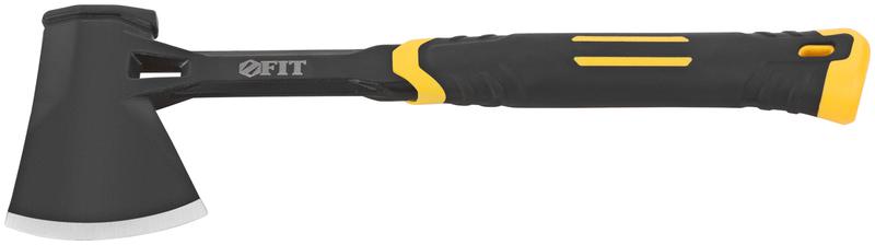 Топор туриста Профи 600г пластик. прорезиненная ручка; цельнометал. FIT 46270