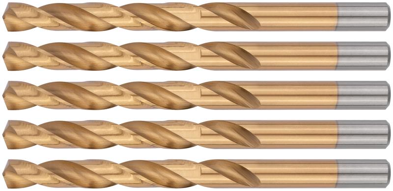 Сверло HSS по металлу титановое покрытие 10.0мм (уп.5шт) FIT 34200