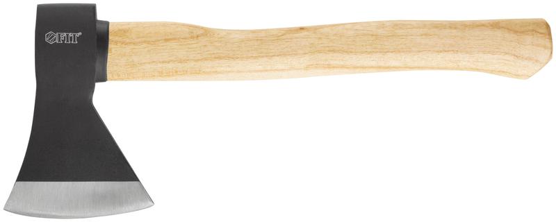 Топор 800г деревянная полированная ручка; кованая усилен. сталь FIT 46138