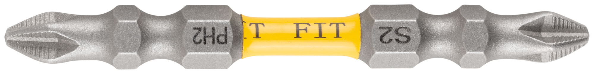 Биты кованые, сталь S2, двусторонние  65 мм PH2/РН2, Профи  2 шт., блистер