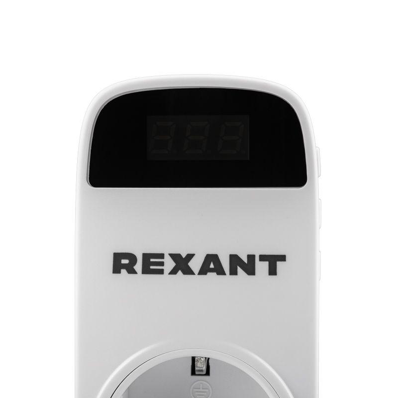 Реле напряжения «вилка-розетка» с дисплеем 16А Rexant 10-6040