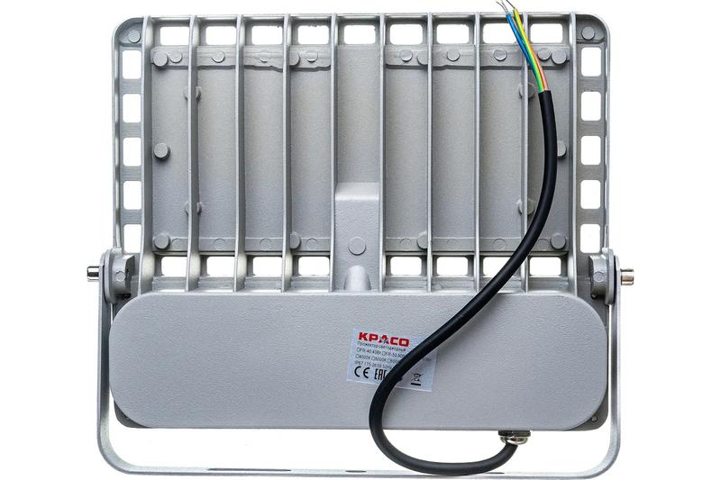 Прожектор светодиодный 40Вт 5000К IP67 5600лм 85-265В 243х202х41мм промышлен. с регулир. драйвером KRASO FR-40