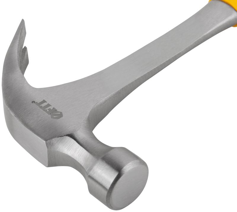 Молоток-гвоздодер Профи 27мм 450г цельнометал. FIT 44789