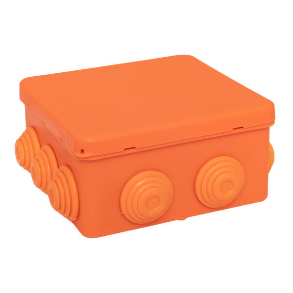 Коробка огнестойкая E45 100х100х50мм IP55 с клеммниками 6 полюсов 0.5-6кв.мм HF EKF plc-kmfr-100-606