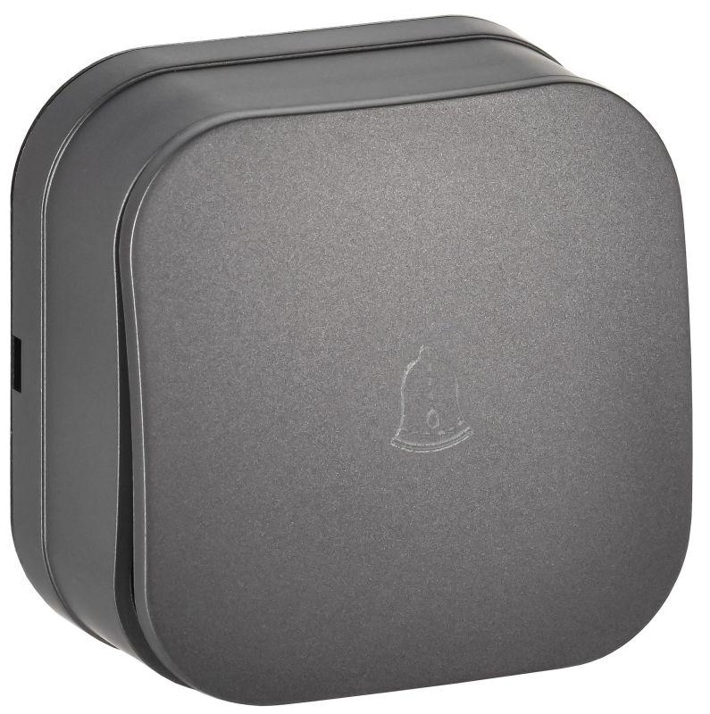 Выключатель 1-кл. ОП GLORY ВСс20-1-0-ХСм 10А самовозврат. сталь матов. IEK EVH14-K46M-10