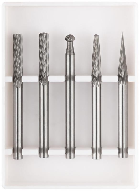 Набор шарошек карбидные Профи штифт 3мм (мини) 5шт FIT 36601